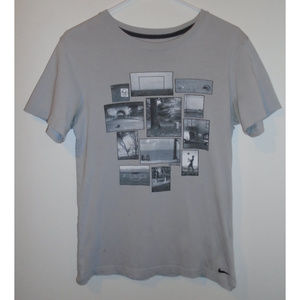 Nike Men's Medium Slim Fit Life's A Pitch Silver T